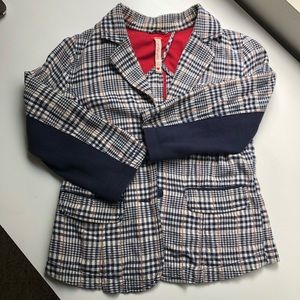 Free People Plaid Blazer